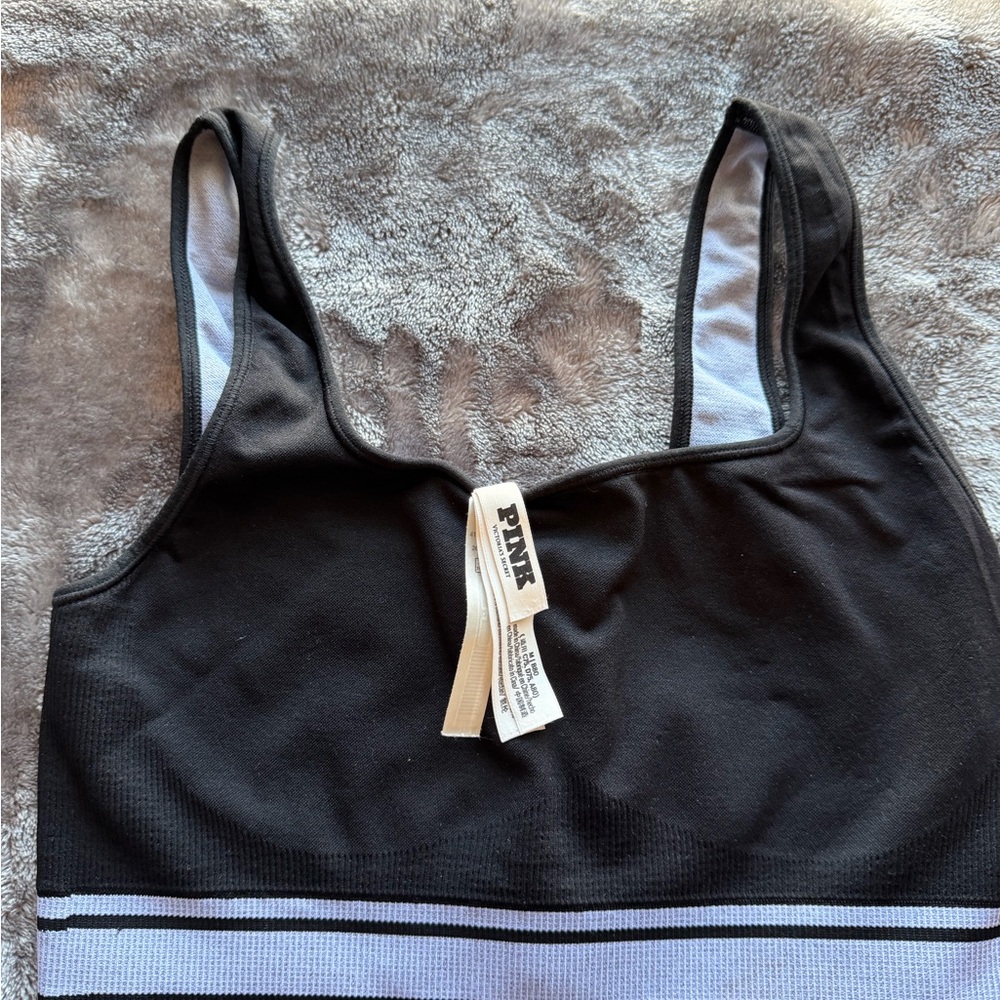 Victoria's Secret Black and White Sports Bra